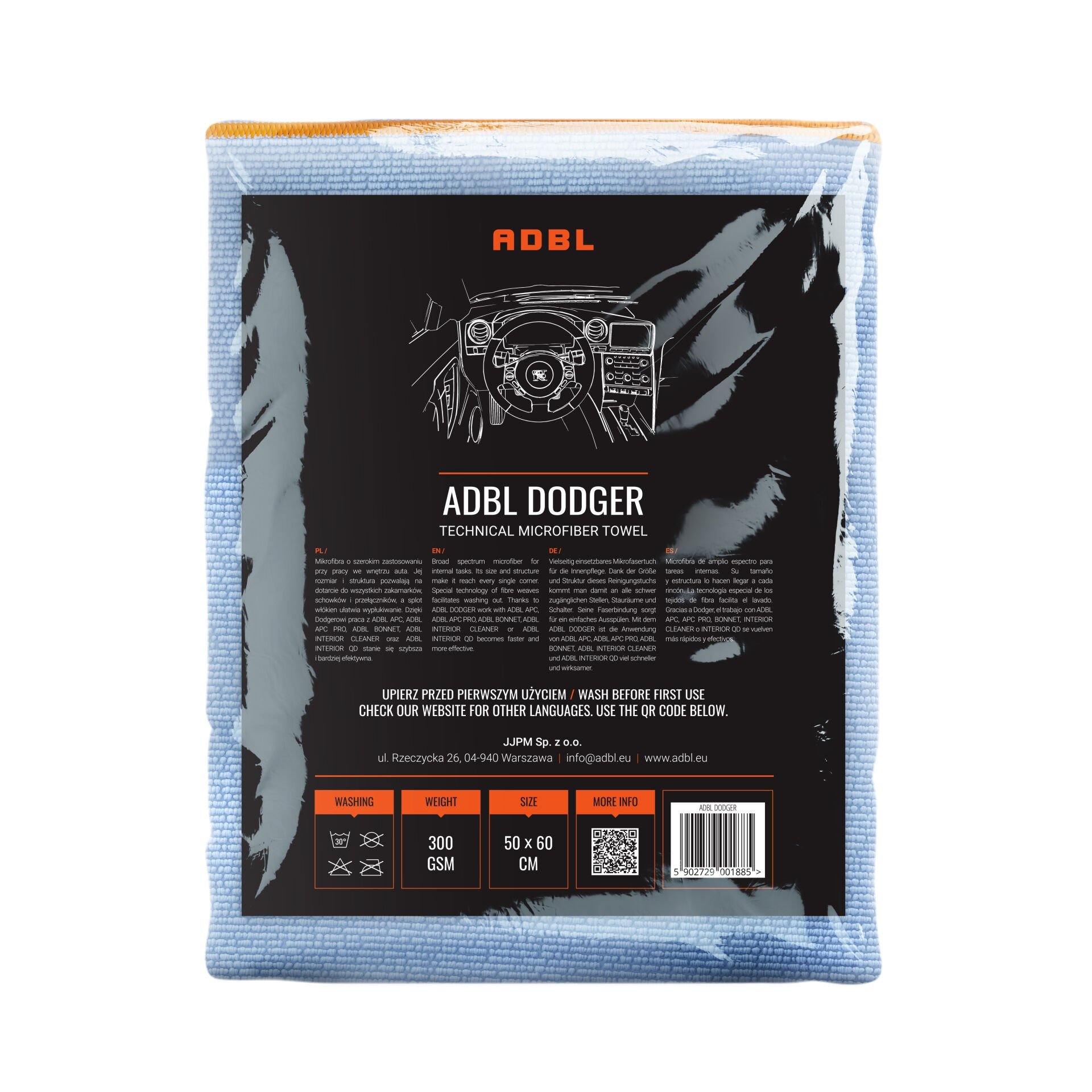 ADBL DODGER MİCROFİBER BEZ 300 GSM 50 X 60 CM